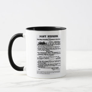 Mug Pony Express, neuf jours
