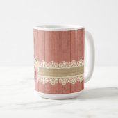 Mug Poodé Chic Floral Avec Lampe De Table Rose (Devant droit)