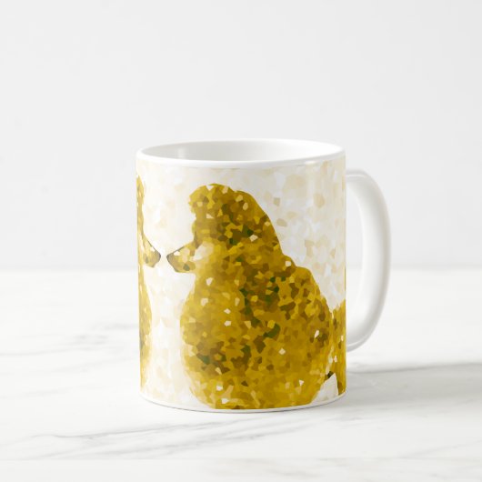 Mug Poodé d'or (Devant droit)