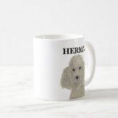 Mug Poodé gris-gris personnalisé (Devant droit)