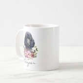 Mug Poodle à l'aquarelle (Devant gauche)