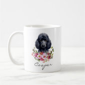 Mug Poodle à l'aquarelle (Gauche)