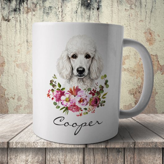 Mug Poodle à l'aquarelle
