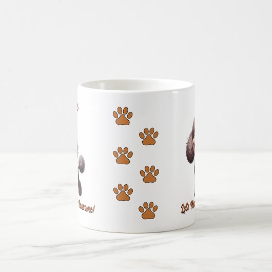 Mug Poodle - Ajouter le nom du chien, modifier le text (Centre)