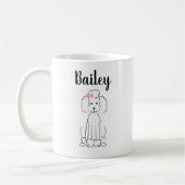 Mug Poodle animal chien animal mignon animal tendance  (Gauche)