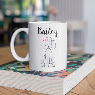 Mug Poodle animal chien animal mignon animal tendance 