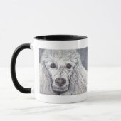 Mug Poodle blanc (Gauche)