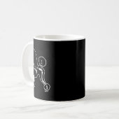 Mug Poodle Chien Squelette Halloween Doodle Chiens Lov (Devant gauche)