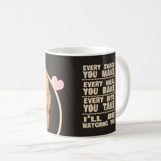 Mug Poodle Cockerpoo Chien Chien Chien Coquelicot Chaq (Devant droit)