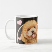 Mug Poodle Cockerpoo Chien Chien Chien Coquelicot Chaq (Gauche)