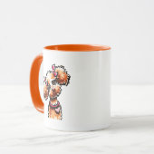Mug Poodle d'abricot de fille Hors-laisse Art™ (Devant gauche)