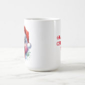 Mug Poodle d'aquarelle doux personnalisé (Centre)