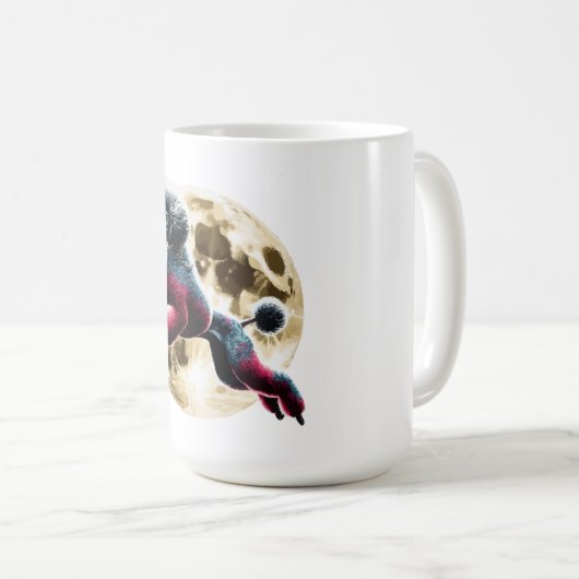 Mug Poodle de lune (Devant droit)