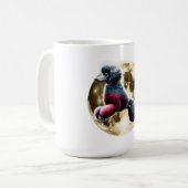 Mug Poodle de lune (Devant gauche)