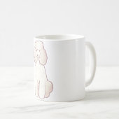 Mug Poodle Delft � mignon Animal Art (Devant droit)