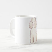 Mug Poodle Delft � mignon Animal Art (Devant gauche)