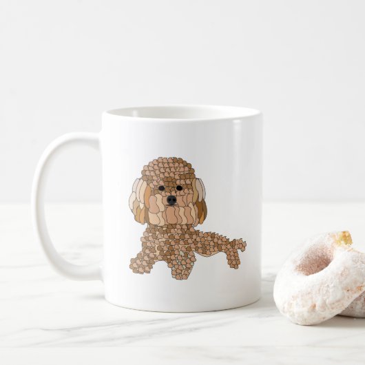 Mug Poodle Dog  (Avec donut)