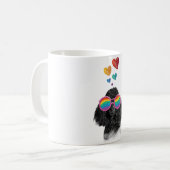 Mug Poodle Dog with Hearts Saint-Valentin (Devant gauche)