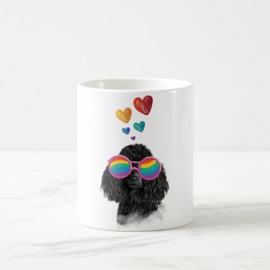 Mug Poodle Dog with Hearts Saint-Valentin (Centre)