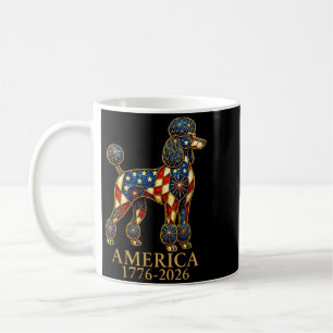 Mug Poodle drapeau patriotique américain Etats-Unis 17