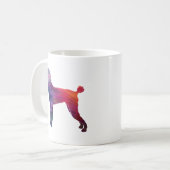 Mug Poodle Geo Silhouette violet (Devant gauche)