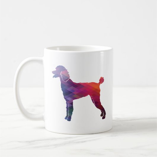Mug Poodle Geo Silhouette violet (Gauche)