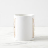 Mug Poodle Miniature Toy Apricot Crème Chien Brown Art (Centre)