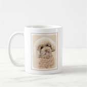 Mug Poodle Miniature Toy Apricot Crème Chien Brown Art (Gauche)