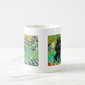 Mug Poodle (noir 1) - Irises (Centre)