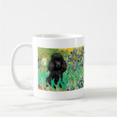 Mug Poodle (noir 1) - Irises (Gauche)
