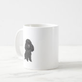 Mug Poodle noir (#3) (Devant gauche)