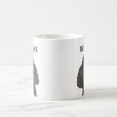 Mug Poodle noir personnalisé (Centre)