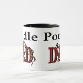 Mug Poodle papa cadeaux (Centre)