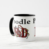 Mug Poodle papa cadeaux (Devant gauche)
