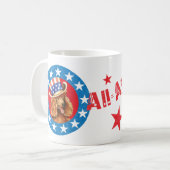 Mug Poodle patriotique (Devant gauche)