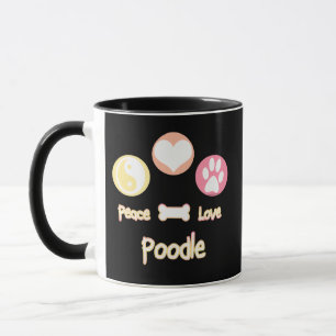 Mug Poodle Peace Love