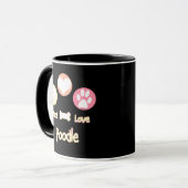Mug Poodle Peace Love (Devant gauche)