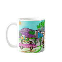 Poodle Pups Café Cups - Palm Springs