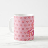 Mug Poodle rose et Coeurs Sois chic (Devant gauche)