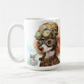 Mug Poodle Steampunk Dog (Gauche)