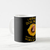 Mug Poodle Sunflower Because Dog's Life Worth My Time (Devant gauche)