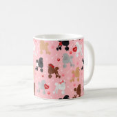 Mug Poodle Valentine Motif (Devant droit)