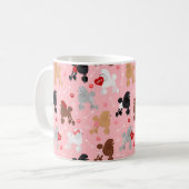 Mug Poodle Valentine Motif (Devant gauche)