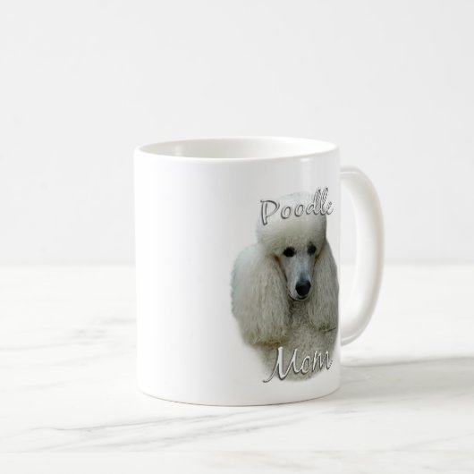 Mug Poodle (wht) Maman 2 (Devant droit)
