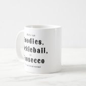 Mug Poodles Pickleball Prosecco (Devant gauche)