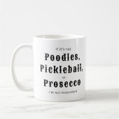 Mug Poodles Pickleball Prosecco (Gauche)