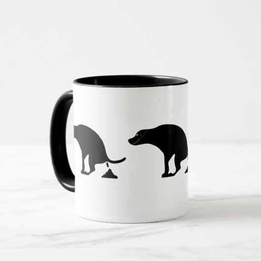 Mug Pooping Chien (Devant gauche)