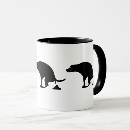 Mug Pooping Chien (Devant droit)