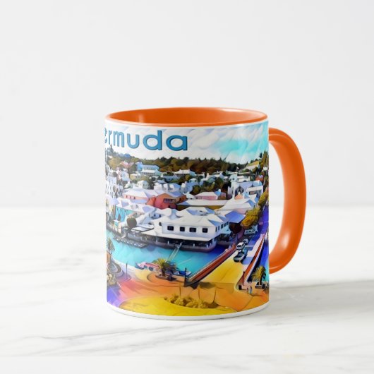 Mug Pop Art Bermudes (Devant droit)