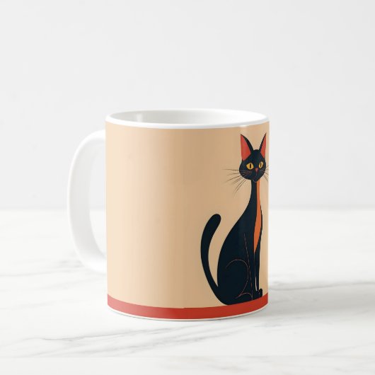 Mug Pop Art Black Cat (Devant gauche)
